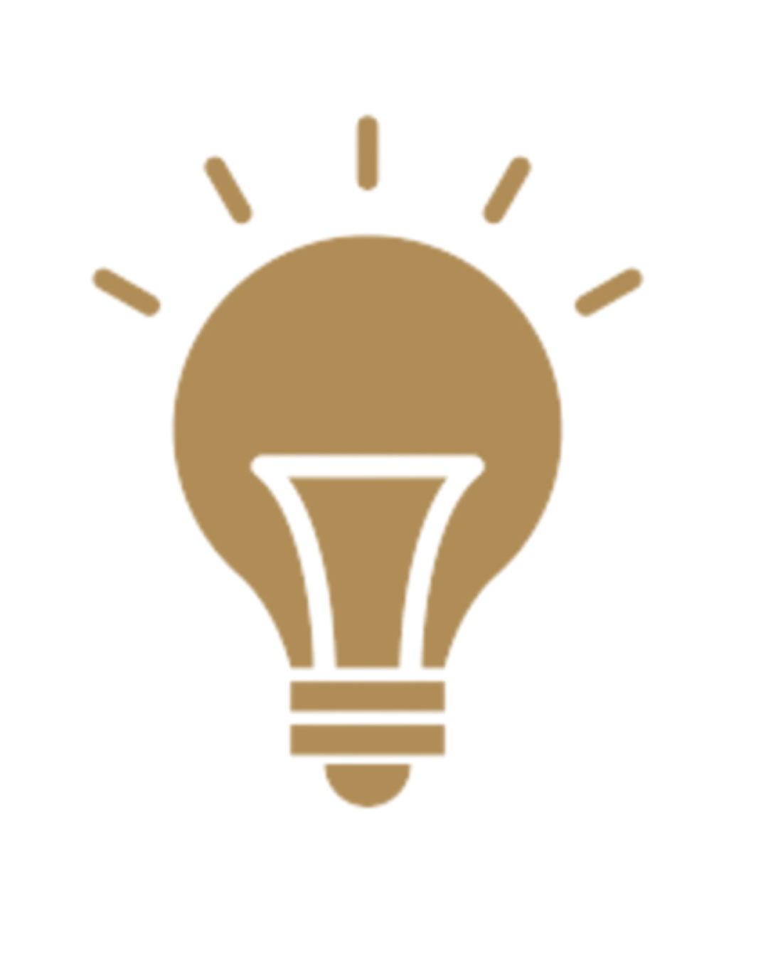 Gold lightbulb icon